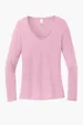 District Women's Perfect Tri Long Sleeve V-Neck Tee  — view 11