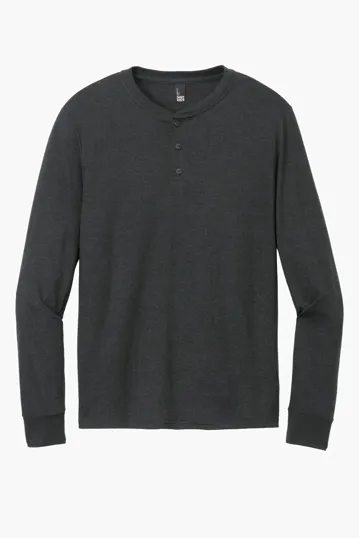 District Perfect Tri Long Sleeve Henley — view 2