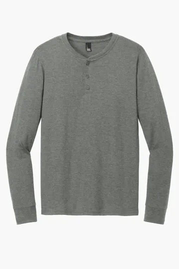 District Perfect Tri Long Sleeve Henley — view 3