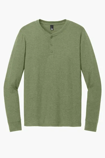 District Perfect Tri Long Sleeve Henley — view 4