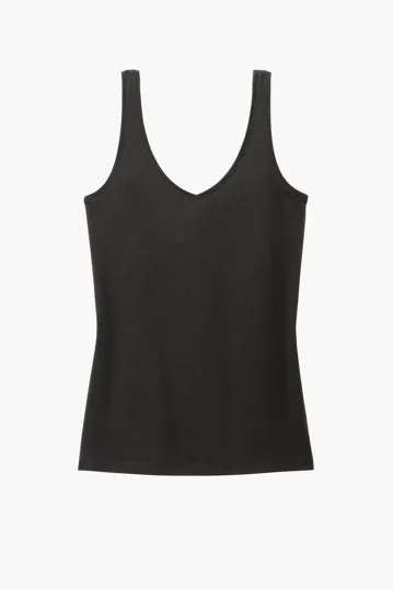 District Women's Perfect Blend CVC V-Neck Tank — view 2