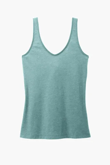 District Women's Perfect Blend CVC V-Neck Tank — view 3