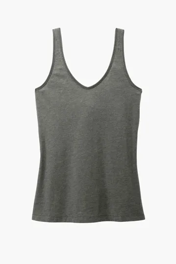 District Women's Perfect Blend CVC V-Neck Tank — view 4