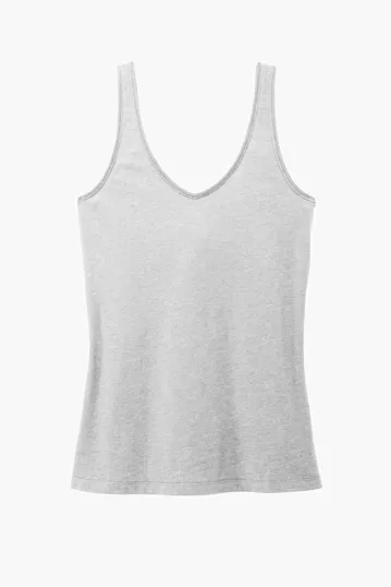 District Women's Perfect Blend CVC V-Neck Tank — view 5