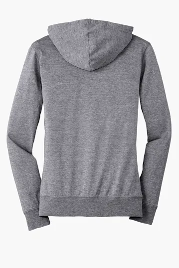 District Women's Fitted Jersey Full-Zip Hoodie — view 5
