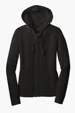 District Women's Fitted Jersey Full-Zip Hoodie — view 2