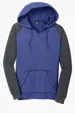 District Women's Lightweight Fleece Raglan Hoodie — view 2