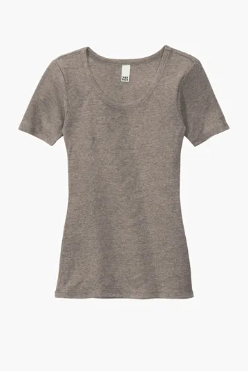 District Women's V.I.T. Rib Scoop Neck Tee — view 3