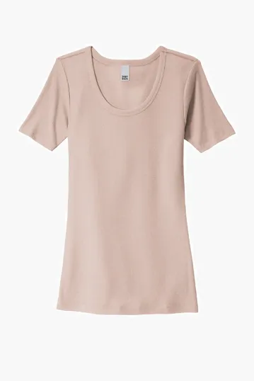 District Women's V.I.T. Rib Scoop Neck Tee — view 4