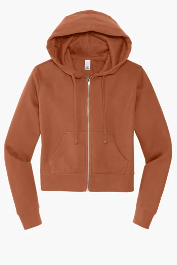 District Women's V.I.T. Fleece Full-Zip Hoodie — view 3