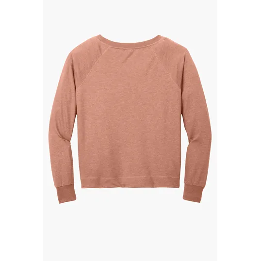 District Women's Featherweight French Terry Long Sleeve Crewneck — view 12