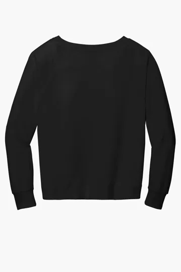 District Women's Featherweight French Terry Long Sleeve Crewneck — view 8