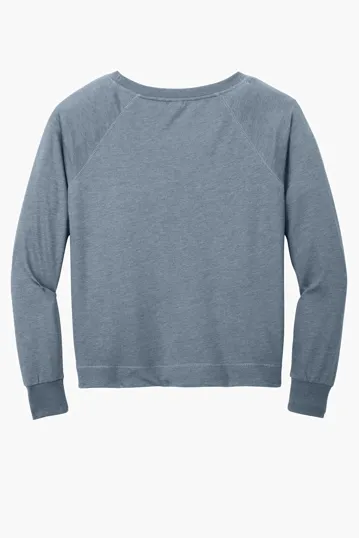 District Women's Featherweight French Terry Long Sleeve Crewneck — view 9