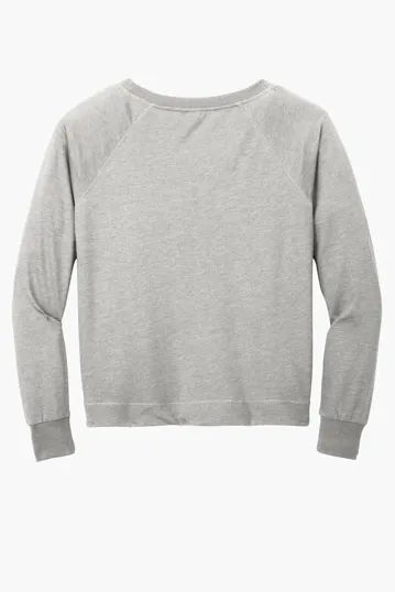District Women's Featherweight French Terry Long Sleeve Crewneck — view 10