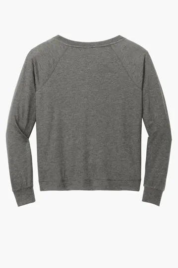 District Women's Featherweight French Terry Long Sleeve Crewneck — view 11