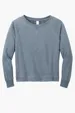 District Women's Featherweight French Terry Long Sleeve Crewneck — view 3