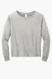 District Women's Featherweight French Terry Long Sleeve Crewneck — view 5