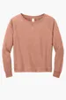 District Women's Featherweight French Terry Long Sleeve Crewneck — view 6