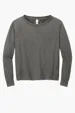 District Women's Featherweight French Terry Long Sleeve Crewneck — view 7
