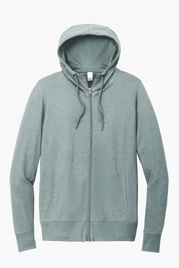 District Women's Featherweight French Terry Full-Zip Hoodie — view 3
