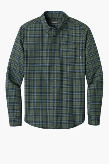 Eddie Bauer Long Sleeve Favorite Flannel Plaid Shirt — view 5