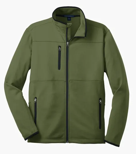 Port Authority Pique Fleece Jacket — view 4