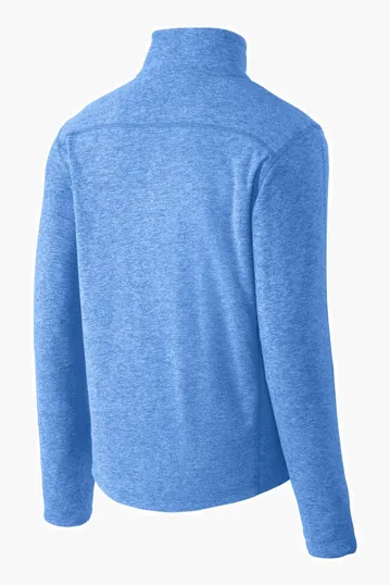Port Authority Heather Microfleece Full-Zip Jacket — view 7