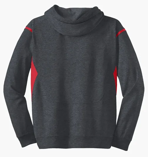 Sport-Tek Tech Fleece Colorblock Hooded Sweatshirt — view 4