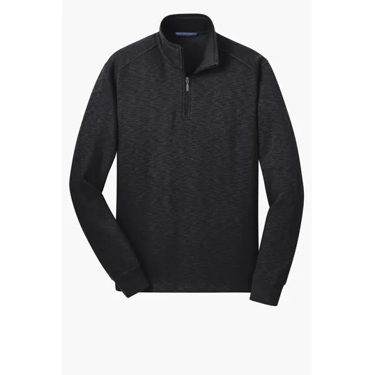 Port Authority Slub Fleece 1/4-Zip Pullover — view 2