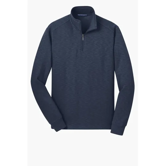 Port Authority Slub Fleece 1/4-Zip Pullover — view 3