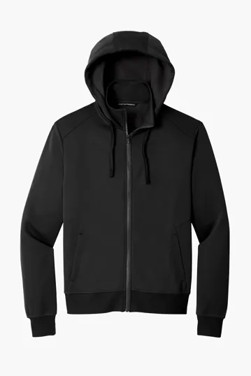 Port Authority Smooth Fleece Hooded Jacket — view 2