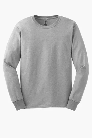 Gildan Ultra Cotton Long Sleeve T-Shirt, 100% US Cotton — view 2