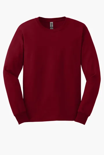 Gildan Ultra Cotton Long Sleeve T-Shirt, 100% US Cotton — view 4