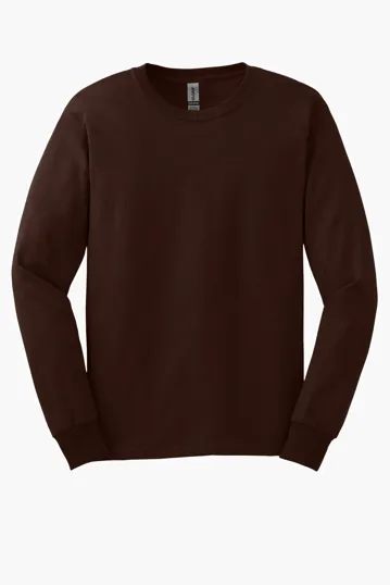 Gildan Ultra Cotton Long Sleeve T-Shirt, 100% US Cotton — view 7