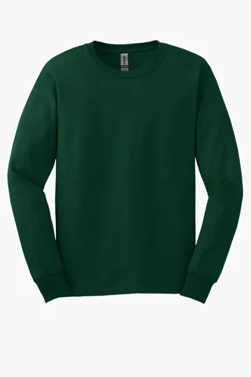 Gildan Ultra Cotton Long Sleeve T-Shirt, 100% US Cotton — view 8