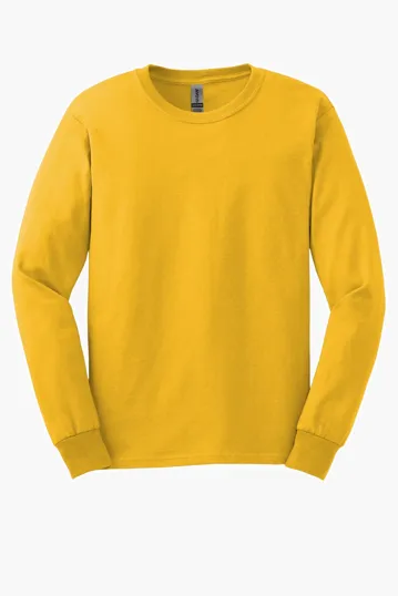 Gildan Ultra Cotton Long Sleeve T-Shirt, 100% US Cotton — view 9