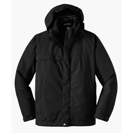 Port Authority Herringbone 3-in-1 Parka — view 2