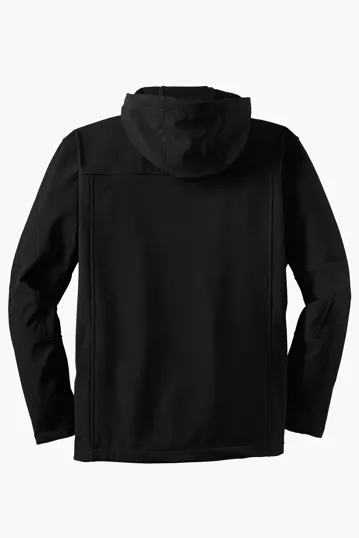Port Authority Textured Hooded Soft Shell Jacket — view 5