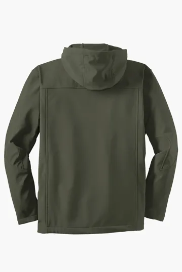 Port Authority Textured Hooded Soft Shell Jacket — view 7