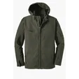 Port Authority Textured Hooded Soft Shell Jacket — view 4
