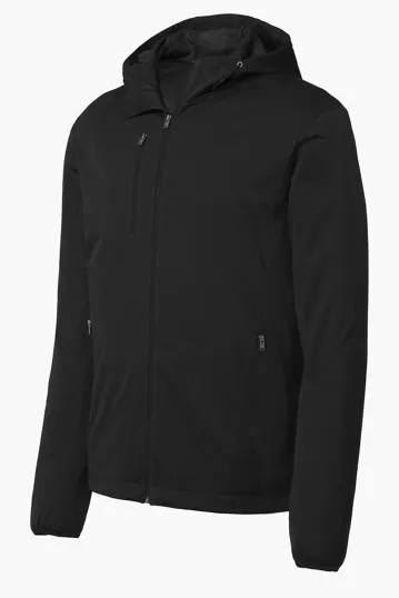 Port Authority Active Hooded Soft Shell Jacket — view 2