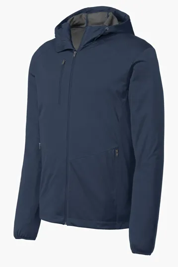 Port Authority Active Hooded Soft Shell Jacket — view 3