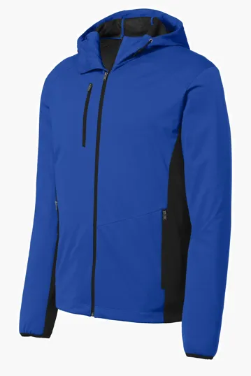Port Authority Active Hooded Soft Shell Jacket — view 5