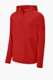 Sport-Tek Repeat 1/2-Zip Long Sleeve Hooded Jacket — view 3