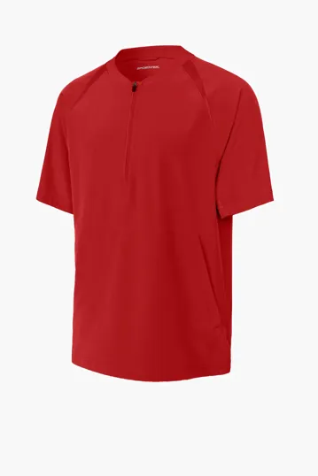 Sport-Tek Repeat 1/2-Zip Short Sleeve Jacket — view 3