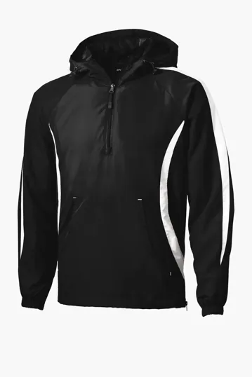 Sport-Tek Colorblock Raglan Anorak — view 2