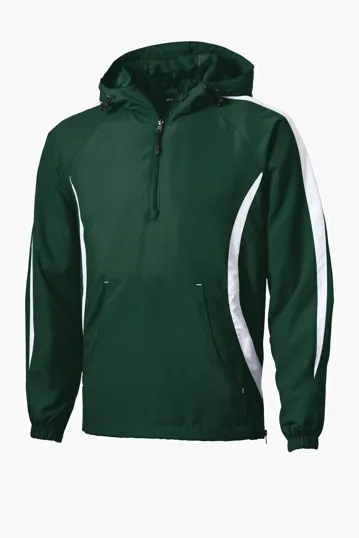 Sport-Tek Colorblock Raglan Anorak — view 3
