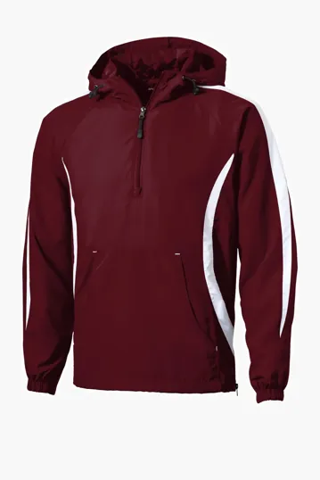 Sport-Tek Colorblock Raglan Anorak — view 4