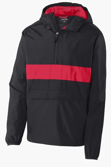 Sport-Tek Zipped Pocket Anorak — view 3