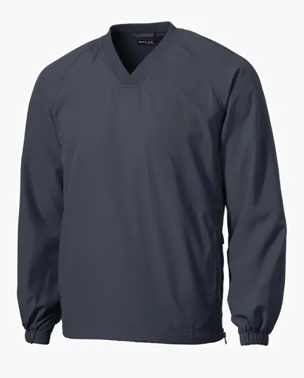 Sport-Tek V-Neck Raglan Wind Shirt — view 9